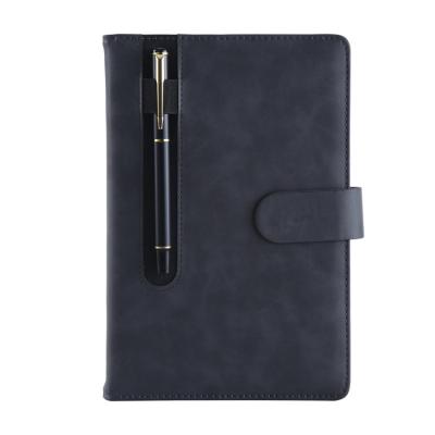 China Business Gift Easy Writing Notebook Set Custom Logo Size Notebook Leather Cover Paperback Notebook for sale