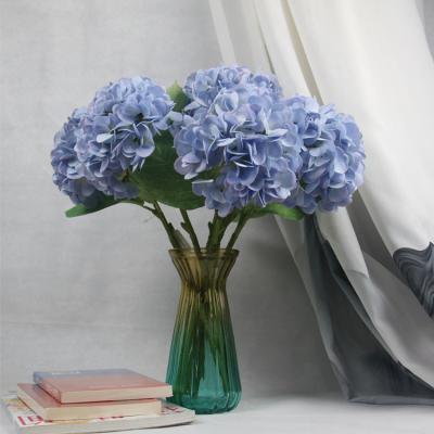 China Hot Selling Amazon Wedding Fake Hydrangeas Real Feeling Artificial Flowers For Sale for sale