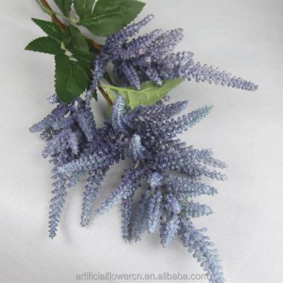 China Artificial plastic astilbe chinensis bridal bouquets floral arrangement flower realistic wedding for sale