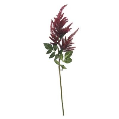 China Bridal Bouquets Modern Red Astilbe Plastic Chinensis Artificial Bouquets Flower Wholesaler for sale