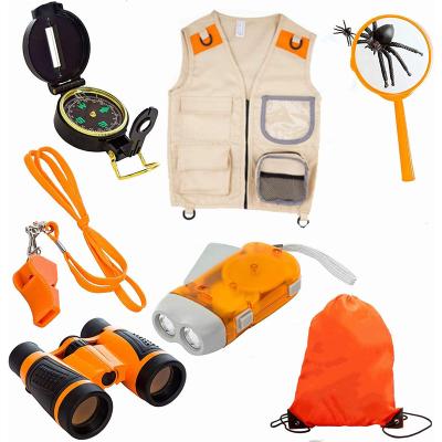 China Ability Exploring Developing Outdoor Explorer Kit Gifts Toys Kids Binoculars Set Children Outdoor Educational Kit for sale