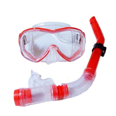 China Professional Wide PC Lens Strap Silicone Snorkel Set Scuba Sight 180 Diving Mask With PVC Snorkel Tube for sale