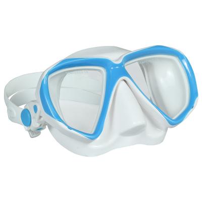 China 180 Wide Full View Lens Underwater Silicone Tempered Glass Silicone Strap Kids Top Scuba Diving Mask For Diving Swimming for sale