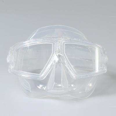 China Best Selling 180 Wide View Silicone PC Material UV Resistant Anti-fog Transparent Mask UV Resistant Freediving Diving Mask for sale