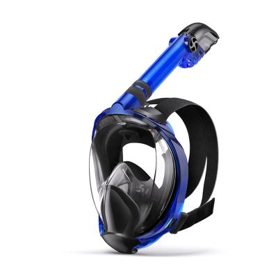 China 180 Sight Full Face Mask Underwater Swimming Anti Fog Snorkeling Anti Leak Wide Diving Oxygen Mask for sale