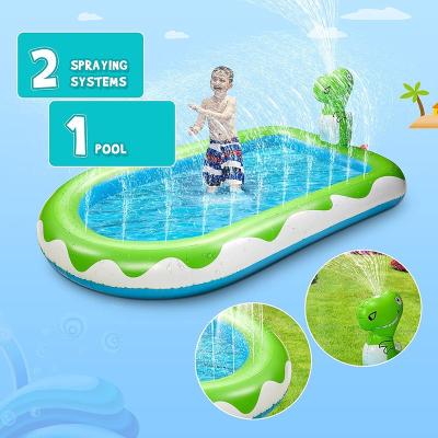 China Easy Install Portable Swimming Pool Equipment Inflatable Sprinkler Pool Over Ground Pool Water Spray Pool for sale