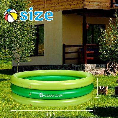 China Easy Install Large Inflatable Summer Water Vacation Game Kids Baby Yard Equipment Float Above Inflatable Ground Pool for sale