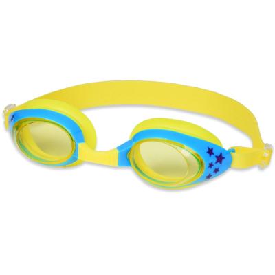 China Summer Use Anti-fog Children Swim Goggles Kids Swimming Goggles With Custom Fit Silicone Strap for sale