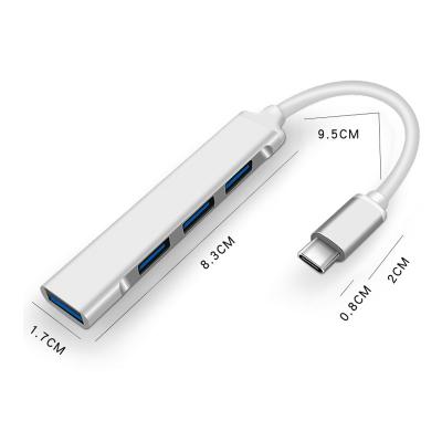 China Mobile Devices .desk Computer Multi Function USB Hub Adapter Usb Type C Hub 4 In 1 Usb Hubs For Macbook Pro And Windows Laptops for sale