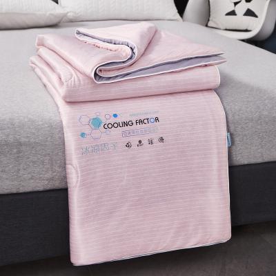 China Amazon 2022 new anti-pilling comforter cool air conditioning blanket ice cream feeling summer ice cream silk cool summer for sale