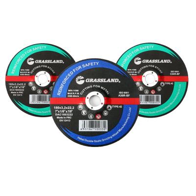 China Presion Clean Cut Checked Factory Supply OEM Abrasive 7 Inch Cutting Disc Cutting Wheel 180X3X22 for sale