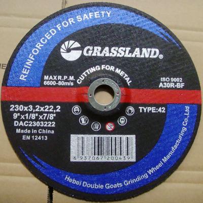 China professional china prairie cutting disc for metal 230*3.2*22.2 for sale