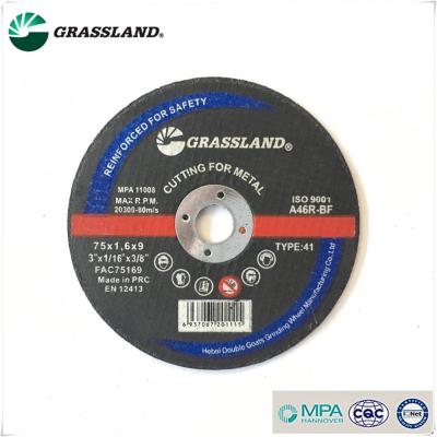 China MPA EN12413 Grassland Round Cut Wheels For Metal for sale