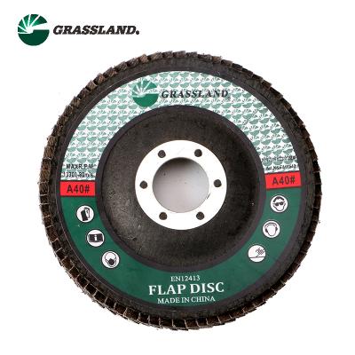 China Metal Grassland Polishing MPA EN12413 Certified Fin Abrasive Discs 115mm for sale