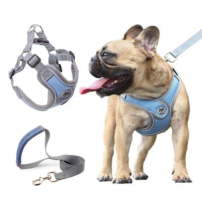 China Pet Outwear Large Dog Harness No Pull Adjustable Chest Easy Control For Outdoor Walking And Training for sale