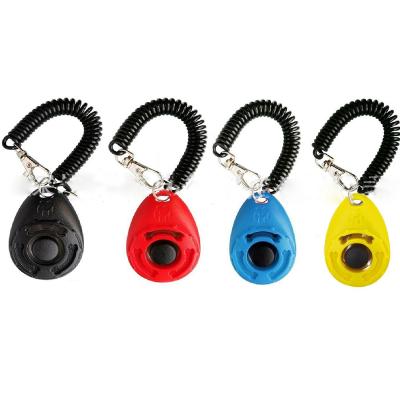 China Viable Pet Training Whistle Strap Noise Stop Bark Training Dog Clicker 4 Pack Dog Exercising Clicker for sale