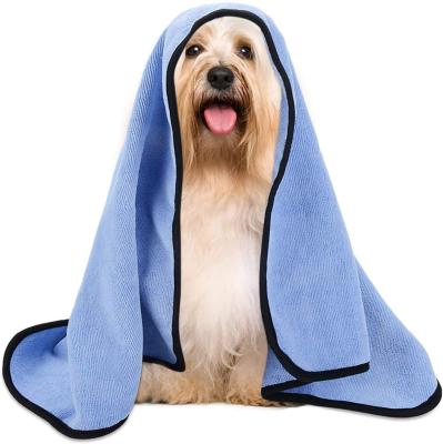 China Viable Embroidered Towel Dog Drying Coat Drying Towel Robe Customized 120*70cm 1 PC for sale