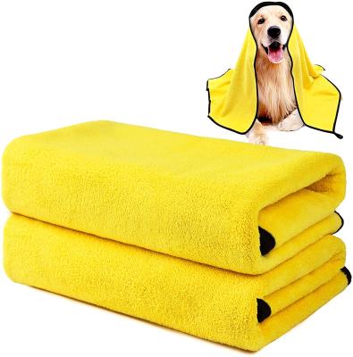 China Sustainable Bathrobe Towel Embroidered Towel Dog Drying Coat Drying Towel Robe Customized 70*100cm for sale