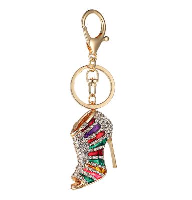 China Women's Unique Accessories Crystal Shoes Pendant Key Chain Fashion High Quality Anti-slippery for sale