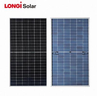 China Monocrystaline Silicon Longi Solar Hi-Mo5 182mm half cut Solar Cell Double Glass Bifacial 540 Solar Panel 535W 540W 550w for sale