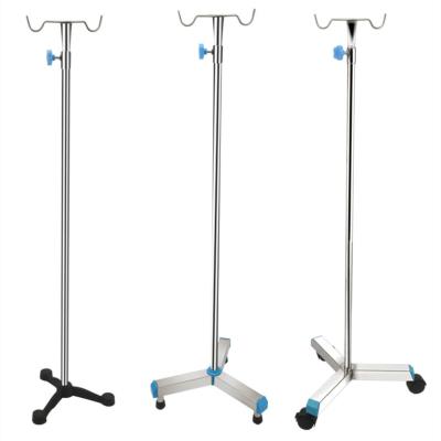 China Modern Wholesale Price Hospital Furniture Stainless Steel Hospital Drip Rack Infusion IV Drip Rack for sale