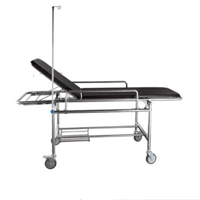 China Industrial Stainless Steel Hospital Stretcher Carry Back Ambulance Emergency Stretcher Trolley for sale