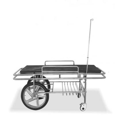 China Industrial Surgical Hospital Stainless Steel Emergency Bed Stretcher Trolley for sale