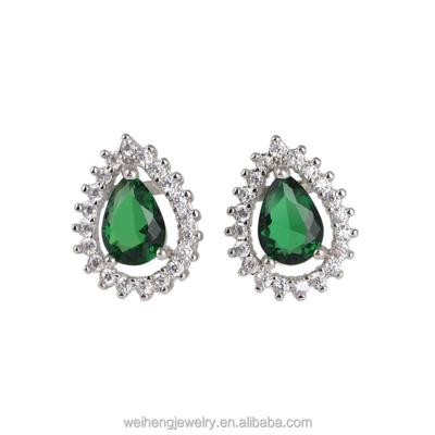 China Stud Earrings For Best Seller Turkish Sun Wholesale Women's Earrings Silver Jewelry Suppliers 925 Silver Earring With CZ for sale