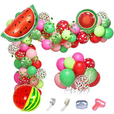 China Advertising Balloon Garland Arch Toy New Hawaii Party Decor Watermelon Kit for Birthday Party Decoration for sale