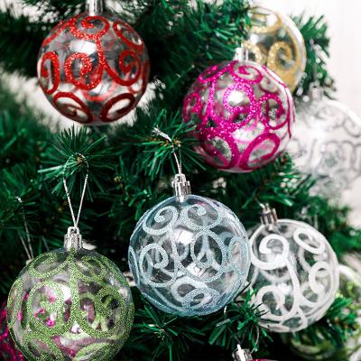 China Christmas Tree Ornaments New Arrival Christmas Ball Set 6cm Tree Pendant Round Shaped Balls Christmas Ornaments Christmas Tree Decoration Balls for sale