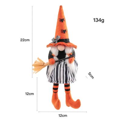 China 2022 New Halloween Doll Halloween Decoration Ghost Festival Goblin Gnomes Long Hat Long Leg Gnomes Faceless Doll for sale