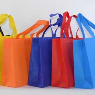 China Customized Eco Friendly Folding Reusable Nonwoven Nonwoven Handled Design Grocery Bag for sale