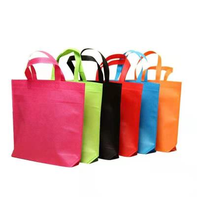 China Customized Design Handled Tote Eco Friendly Folding Reusable Nonwoven Nonwoven Grocery Bag for sale