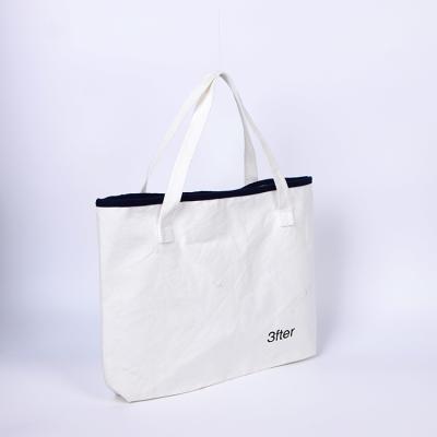 China Cheap Reusable Handled Shopping Bag Folding Cotton Canvas Reusable Bag for sale