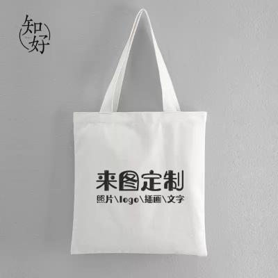 China Hot Sale Cotton Canvas Handled Shopping Bag With Logo Fabric Cheap Custom Printed Recyclable for sale