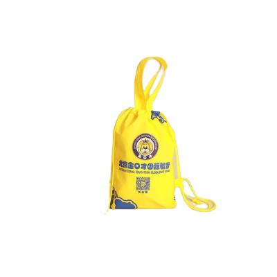 China Travel Bag Factory Custom Logo Sports Backpack Polyester Drawstring Bag Printing Suction String Bag for sale