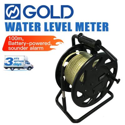 China 100m 300m 500m Stalen liniaal Waterspiegel sensor Waterspiegelmeter met geluid en alarm Te koop