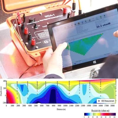 China Dispositivo de detecção de águas subterrâneas do sistema elétrico de super-alta densidade WGMD-9 à venda