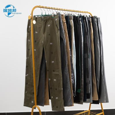 China Polyester/Cotton 2022 Mens Long Pants Second Hand Used Clothes for sale