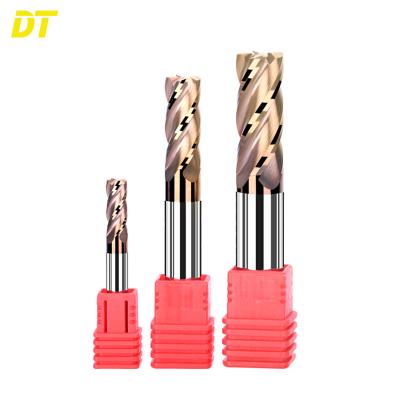 China CNC Machining DT HRC55 End Mill Round Nose Milling Cutter Used In Lathe Machining for sale