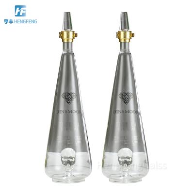 China Gift & Cheap Craft Items For Sale Delicate Glass Appearance Liquor Bottle 750ml Luxury Empty Bottle Customized Vodka for sale