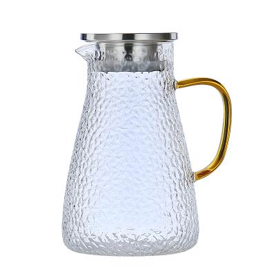 China Ali Baba Sustainable Product Posting Heat Resistant Borosilicate Glass Water Jug 1000ml for sale