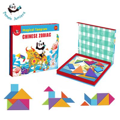 Cina interazione educativa del bambino del genitore dei giocattoli di Montessori del gioco di puzzle del tangram del puzzle 3D in vendita