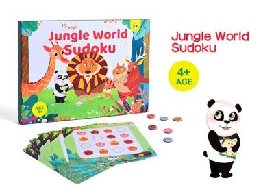 Cina Giocattoli logici di Sudoku di puzzle del gioco da tavolo del mondo magnetico della giungla per i bambini in vendita