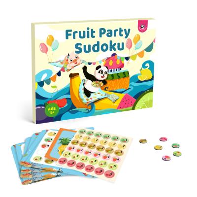 China Der Fokus der Kinder nummeriert magnetische Sudoku-Brett-Frucht-Partei das Richtungs-Denken zu verkaufen