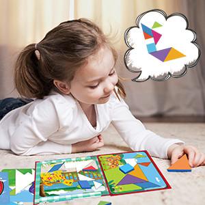 Cina EVA Tangram Toys Portable Functional magnetica variopinta in vendita