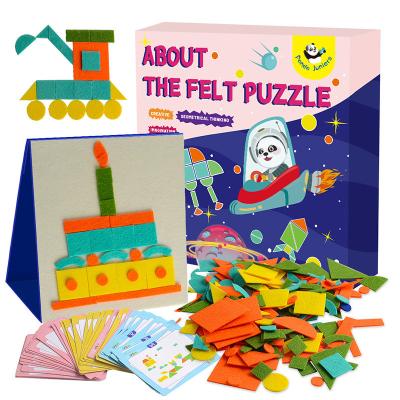 Cina I bambini hanno ritenuto i puzzle STACCARE il libro dal gambo di attività per l'immaginazione geometrica Trainning in vendita