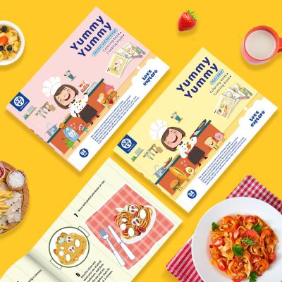 Cina Bambini che cucinano il libro da colorare dei bambini del libro del menu per l'apprendimento della cottura in vendita