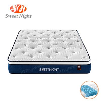 China Euro Double Spring Bed Box Spring Bed Foldable Top High Density Polyurethane Foam Fabric Memory Foam Ticking Mattress for sale