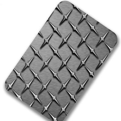 China Construction 304 210 316L 310S Stainless Steel Checkered Sheet / Embossed Sheet Per Pattern for sale